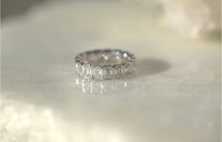 Emerald Cut Lab Diamond Eternity Band